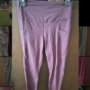 Purple fitness leggings